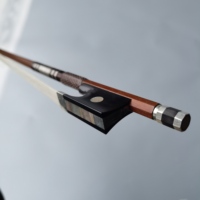 High-quality Silver Fittings Carbon Fiber Graphite-Braided (Dense Texture) Violin Bow Refined Grip and Texture of the Bow