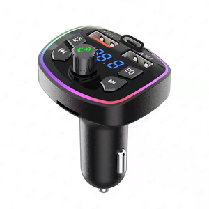 Émetteur FM pour voiture, lecteur MP3, radio, diffusion vocale, ambiance colorée, chargeur rapide, vente chaude - Product Image 1