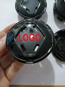 Kustom 57mm ABS Chrome lencana Emblem mobil harga pabrik tutup roda dengan Hubcap Logo