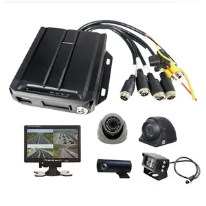 Mini Hd 1080P Sd Kaart 4 Kanaals Mdvr Voertuig Vrachtwagen Bus Videorecorder Dvr Systeem Monitor Mdvr Camera Kit 4G Gps Mobiele Dvr