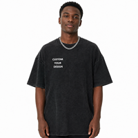 T-shirt Homme Oversize en Coton 230 GSM Effet Flocon de Neige Délavé, Logo Personnalisé, Grammage Lourd, Streetwear, OEM ODM, Vente en Gros Usine
