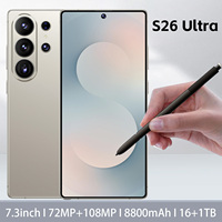 Smartphone Original 7.3Inch S26 Ultra 5G 16GB+1TB Dual SIM Fitur Gaming Berkualitas Tinggi Kondisi Versi Global Ponsel