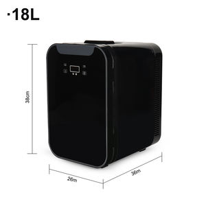 <span class=keywords><strong>Mini</strong></span> réfrigérateur voiture 18l petit réfrigérateur portable pour chambre à coucher commode rétro chambre taureau rouge soins de la peau porte en verre bon marché - Product Image 3