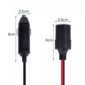 1 đến 3 xe Thuốc lá nhẹ hơn 3 cách ổ cắm Splitter 12V 24V Power Charger Adapter nữ ổ cắm cắm mở rộng dây cáp - Product Image 4