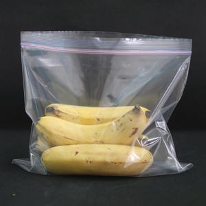 Customized Logo Microwaveable <b>Food</b> Preservation Airtight Smell Proof <b>Reusable</b> PE Ziplock <b>Bag</b> with Double Track Sealed Zipper - Product Image 1