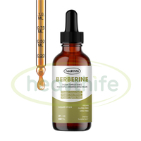 Gouttes liquides de berbérine avec curcuma cannelle de Ceylan melon amer chardon-Marie pour le soutien de la digestion suppléments de berbérine Hcl