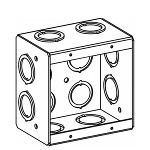 2-GANG tersedia kotak batu baja tahan karat luar ruangan kotak persimpangan kedap air antilembap