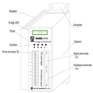 Precio de Fábrica Nuevo Variador de Frecuencia GSK DA98A AC 220V de Calidad Superior 0.5KW-3.9KW DA98A DA98 Variador de CA DA98A - Product Image 4
