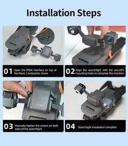 <b>Drone</b> Search <b>Light</b> for Mavic 3t 3E Spotlight LKTOP KL340 Gimbal <b>Drone</b> Search <b>Light</b> With 3000lm High Luminous Flux - Product Image 6