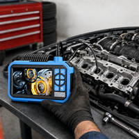 Caméra endoscopique industrielle avec écran IPS de 4,3 pouces, 1080P HD, étanche IP67, 2600mAh, pour l'inspection des tuyaux du moteur de voiture