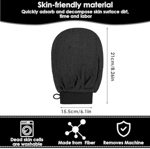 100% Soie Exfolier Mit Lavable Main Gommage Rose Blanc Sisal Raw Hammam Bambou Profond Kessa Marocain Exfoliant Gants Mitt - Product Image 6
