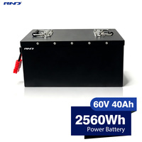 Batterie LiFePO4 64V 40Ah avec BMS intelligent intégré pour vélo électrique haute puissance
