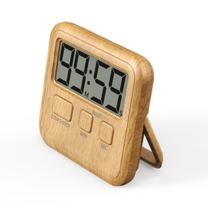 Wholesale Custom Function Wood Grain Magnetic Back Kitchen Classroom <strong>Countdown</strong> Stopwatch Digital Minute Seconds Pomodoro <strong>Timer</strong> - Product Image 2