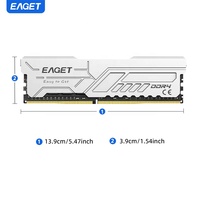 EAGET PS40-3 de bureau DDR4 ram 2packs en stock de mémoire de jeu en gros 3200mhz 1.2V pour ordinateur 8GB PC Udimm Memoria Ram DDR4