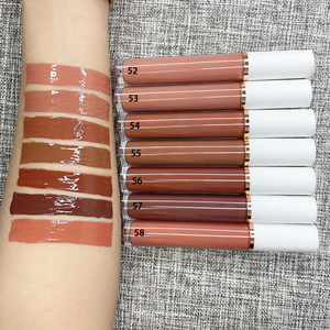 Maquillage vegan à haute pigmentation, logo personnalisé, brillant à lèvres, marron, nude, nouvel arrivage - Product Image 4