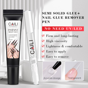 Colla Gel per Estensione Unghie ad Asciugatura Rapida per Unghie Finte, Adesivo Forte e Duraturo con Solvente, Non Necessita di Luce UV, Gel Personalizzato - Product Image 3