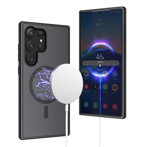 เคสโทรศัพท์ป้องกันการกระแทกชาร์จไร้สายระบบแม่เหล็ก TPU แบบหรูหราสำหรับ Samsung Galaxy S24อุปกรณ์เสริมมือถือจากโรงงานอัลตร้า - Product Image 3