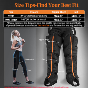 Không khí phục hồi nén trị liệu hệ thống thể thao phục hồi khởi động dẫn ánh sáng ấm hơn nén chân Massager - Product Image 5