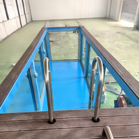 Piscine en conteneur en acier industriel détachable sur mesure de 20 pieds et 40 pieds avec conception modulaire préfabriquée, durable et écologique