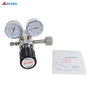 KEVRO Çift Kademeli Gaz Basınç Regülatörü 25MPA Azot Argon <span class=keywords><strong>CO2</strong></span> Karbon Dioksit Gazı CGA580 için - Product Image 1