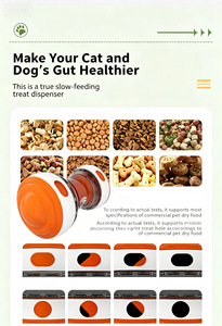 Jouet interactif distributeur de friandises pour chien, distributeur de friandises à rotation lente en plastique, jouet de puzzle à mâcher pour chiens d'intérieur - Product Image 4