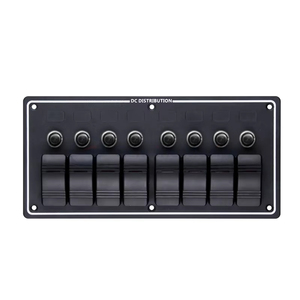 8 interruttori pannello interruttori a levetta per barche Marine originali con interruttori automatici - Product Image 1