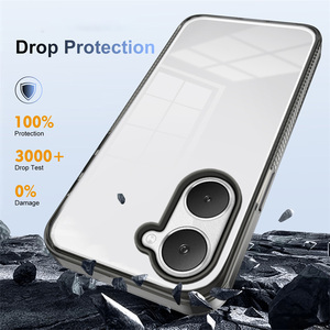 เคสโทรศัพท์แบบแข็งด้านหลัง PC ใสหรูหรา + เกราะกันชน TPU สำหรับ <span class=keywords><strong>VIVO</strong></span> Y03 Y100 Y17S Y17 Y11 Y36 Y78 Y16 Y22S Y22 <span class=keywords><strong>Y15S</strong></span> Y35 Y15A - Product Image 5