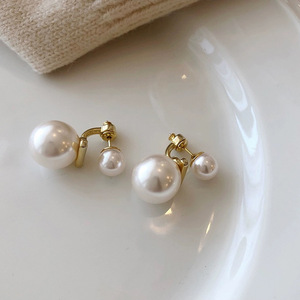 Accessoires en argent S925 pour la création de bijoux, support vide pour perles doubles, boucles d'oreilles, perles de 7 à 13 mm, collection 2022 - Product Image 1