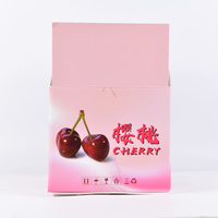Boîtes à fruits auto-érectiles écologiques haut de gamme portables personnalisées - Emballage de gros premium en carton ondulé avec revêtement UV mat