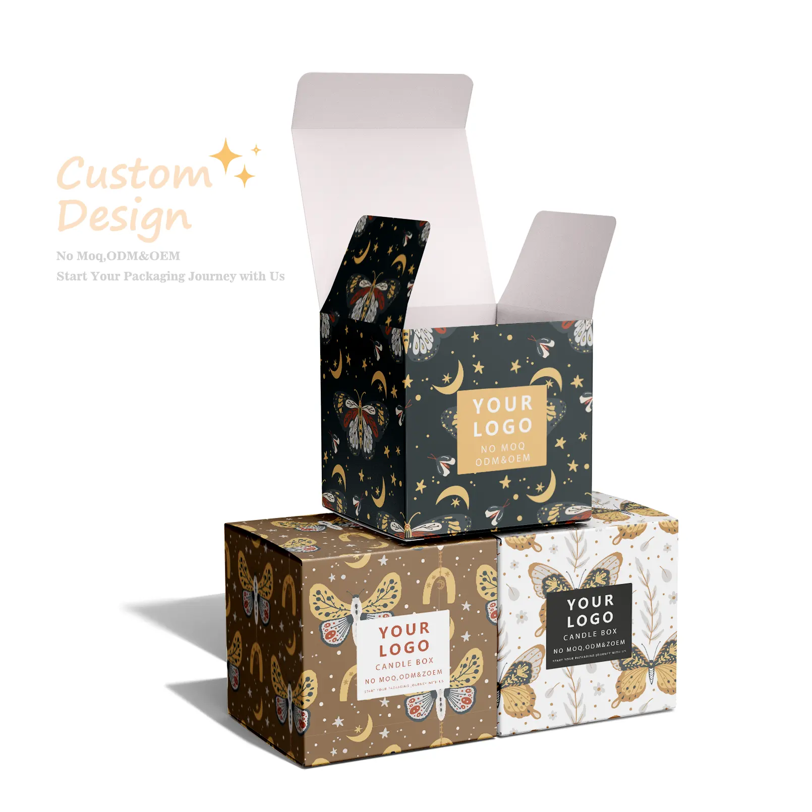 Échantillon gratuit de boîtes d'emballage cadeau de fleurs exquises, boîtes en papier personnalisées à impression numérique avec fenêtre