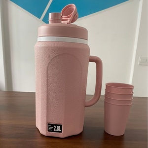 Juego de 5 piezas de hervidor de agua aislado de 2.8L, diseño minimalista moderno, vasos de plástico con espuma de poliuretano para el hogar, fiesta de cumpleaños - Product Image 4