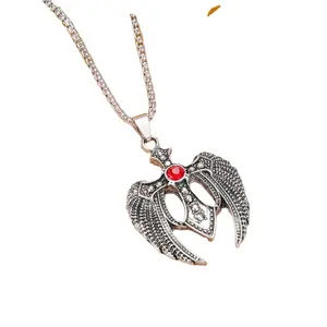 Fashion Jewelry Pendant Stainless steel Angel Fairy Wings Shaped Necklace Jesus Necklace Cross Pendant for Men Women