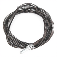 Déboucheur manuel robuste de 10 mm avec adaptateur de perceuse, câble flexible de 2 m pour éliminer les bouchons dans les éviers de cuisine et de douche