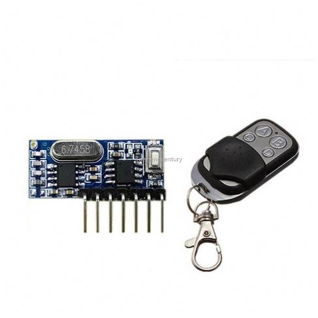 433 Mhz Remote Control and 433Mhz Wireless Receiver Learning Code 1527 Decoding Module 4Ch output With Learning Button