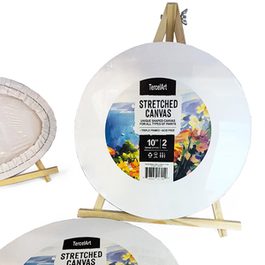 Tela allungata dell'artista di dimensioni personalizzate rotonde all'ingrosso per tele allungate in bianco - Product Image 5