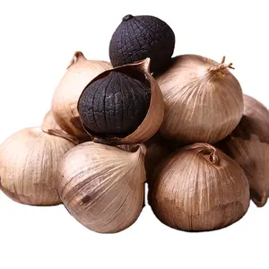 黑蒜具有较高的质量和类型的唯一黑蒜或多瓣黑蒜