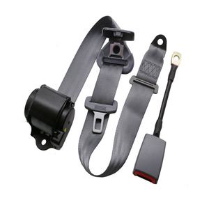 Sabuk pengaman mobil 3 titik, sabuk pengaman mobil dapat ditarik, tali kawat baja dengan poliester ABS, kunci gesper kendaraan, <span class=keywords><strong>Harness</strong></span> keselamatan - Product Image 2
