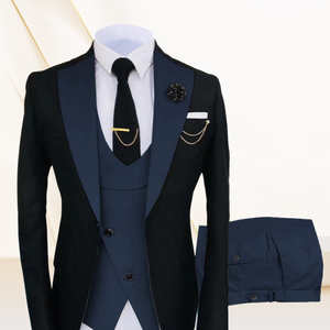 Costume de smoking 3 pièces respirant et ajusté pour homme 2025 – Idéal pour les affaires et les loisirs - Product Image 2