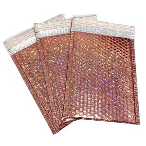 Sobre de burbujas ecológico Sobre de envío con logotipo personalizado 6*10 Bolsa de correo Sobre de envío acolchado rojo brillante - Product Image 2