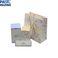 Boîte d'emballage cosmétique en papier kraft pliable écologique, magnifique, pour flacons, maquillage, huile essentielle, parfum, coffret cadeau