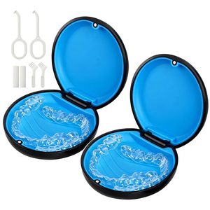 Estuche para Retenedores Invisalign con Herramienta de Extracción, Cepillo Limpiador y Bolsillo para Viaje - Product Image 1