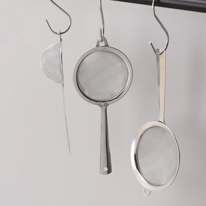 <span class=keywords><strong>Mini</strong></span> écumoire en acier inoxydable, passoire en maille pour cuisine, filtre à lait de soja, filtre à jus, passoire à cocktails, tamis à poudre à lever - Product Image 3