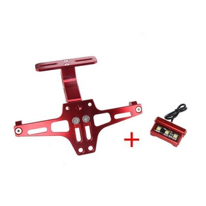 Cadre de <span class=keywords><strong>plaque</strong></span> d'<span class=keywords><strong>immatriculation</strong></span> arrière de moto, pièces de rechange de haute qualité, <span class=keywords><strong>avec</strong></span> éclairage universel - Product Image 5