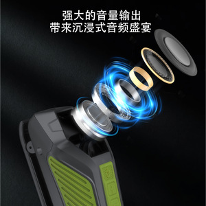 Cross-Border Outdoor Lapel Bluetooth Speaker with <b>Lighting</b>, Wearable Portable Mini Speaker for <b>Wireless</b> Calls - Product Image 3