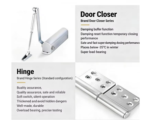 Portes coupe-feu en acier galvanisé de haute qualité, résistance au feu 1,5 heure, pour usage commercial, avec isolation, design moderne, garantie 5 ans - Product Image 4