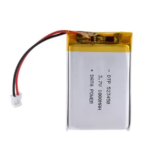 3.7V Battery Rechargeable 1000mah Lithium Ion Battery 523450