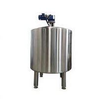 Cuve de mélange multi-agitateurs en acier inoxydable, cuve mélangeuse pour jus, avec agitateur haute vitesse chauffant pour chocolat, lait, miel
