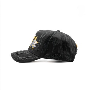 Casquettes Personnalisées Sombrero Factory Vente en Gros Casquettes de Baseball Ajustables à 5 Panneaux Broderie 3D Style Décontracté Hip Hop - Product Image 2