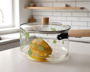 Transparent <b>Glass</b> Soup & Stock <b>Pots</b> with Eco-Friendly & Colorful Decal Printing Eco-Friendly Kitchenware - Product Image 4