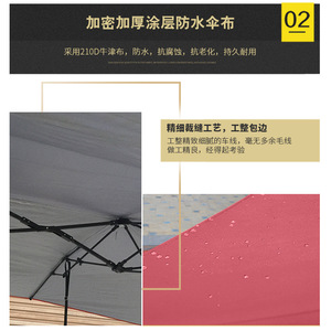 Dingku Car Canopy Frame Fiberglass Rod Tripod Sunshade Umbrella Accessory Outdoor Backyard Leisure Extension Roof Mount - Product Image 3